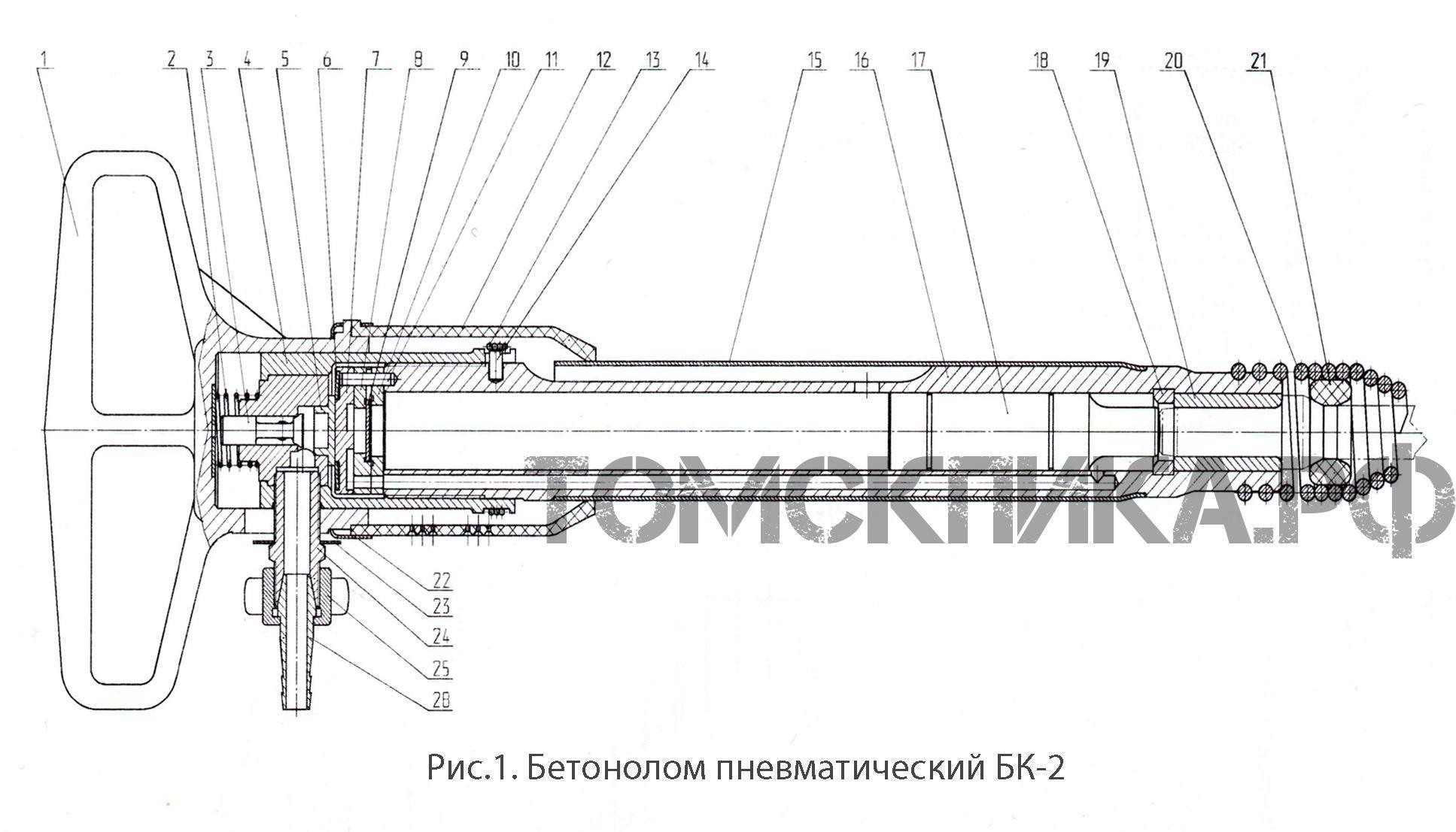 Бетонолом БК-2 ТЗК чертеж